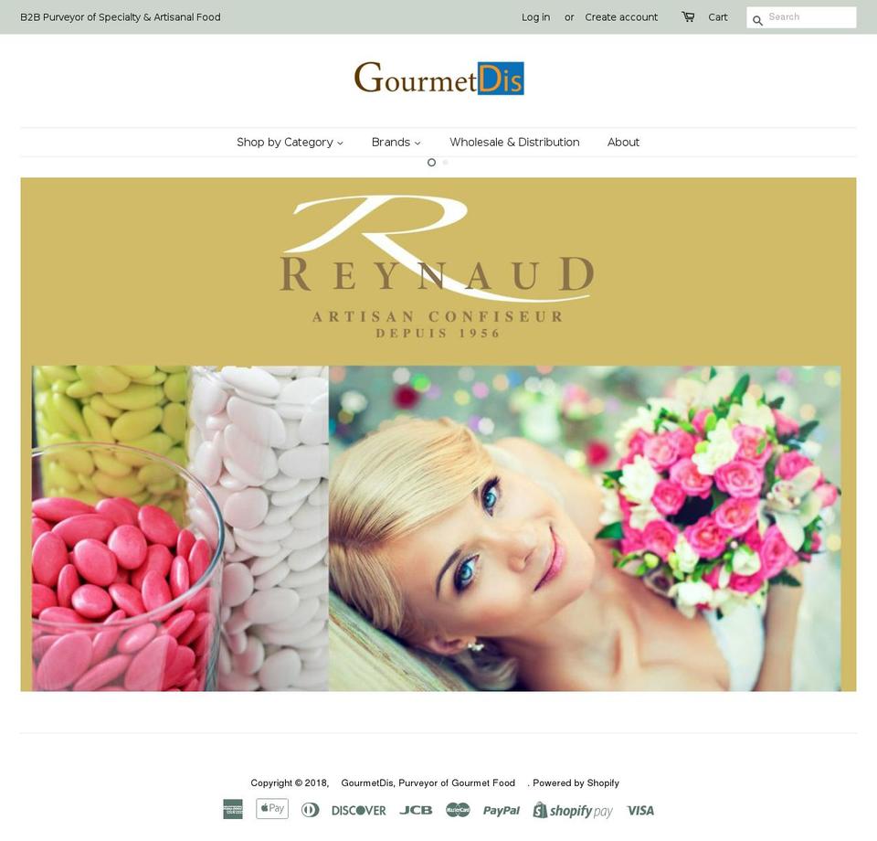 gourmetdis.com — Shopify storefront screenshot