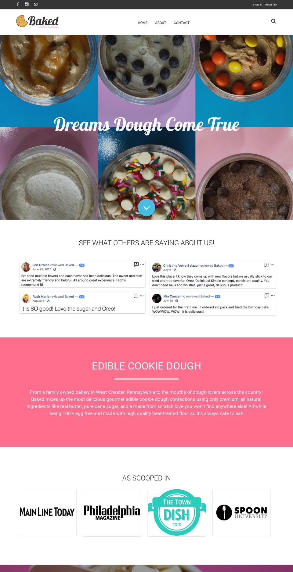 Before Changes - 4\/16\/18 Shopify theme site example gourmetedibledough.com