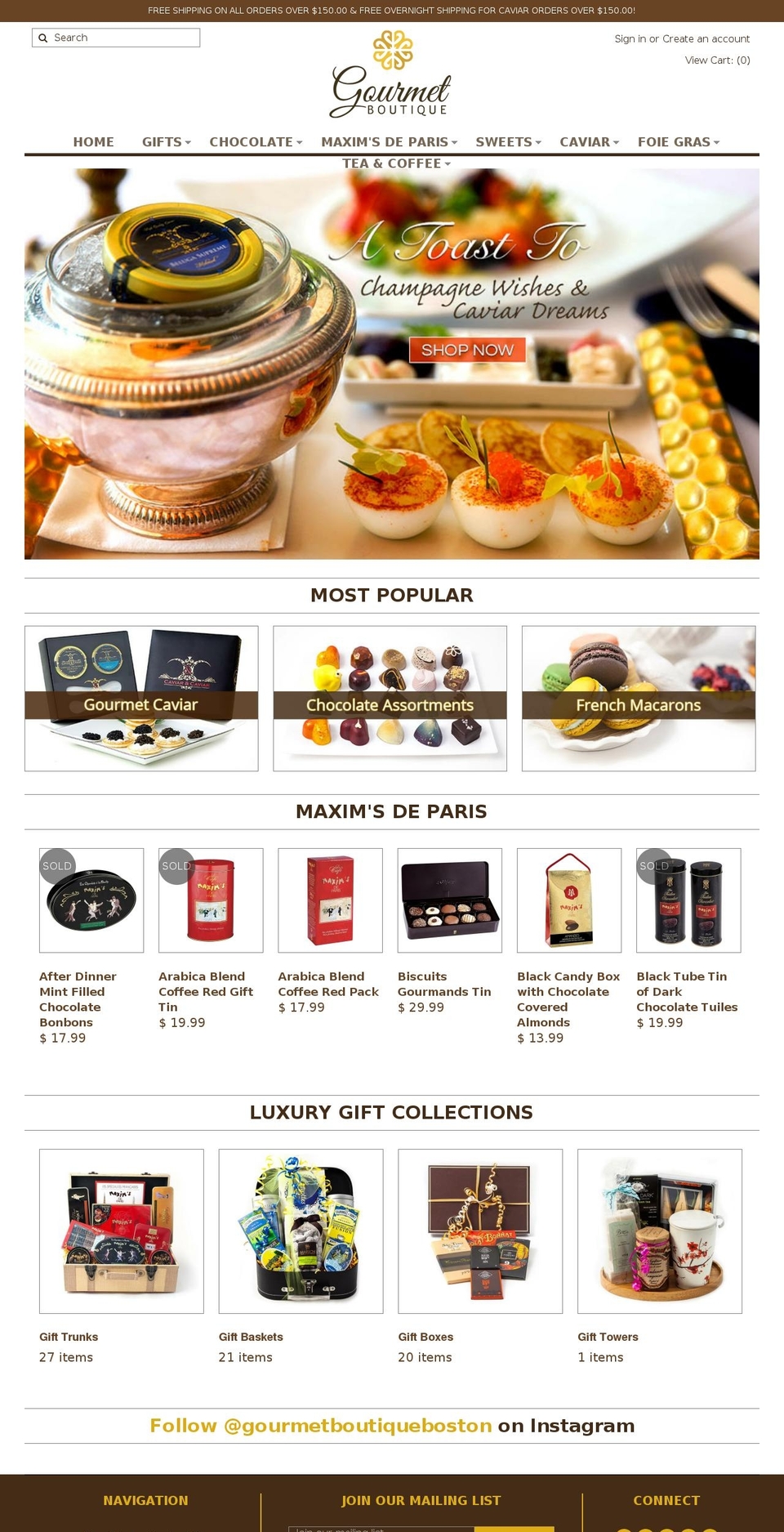 gourmetimporter.com shopify website screenshot