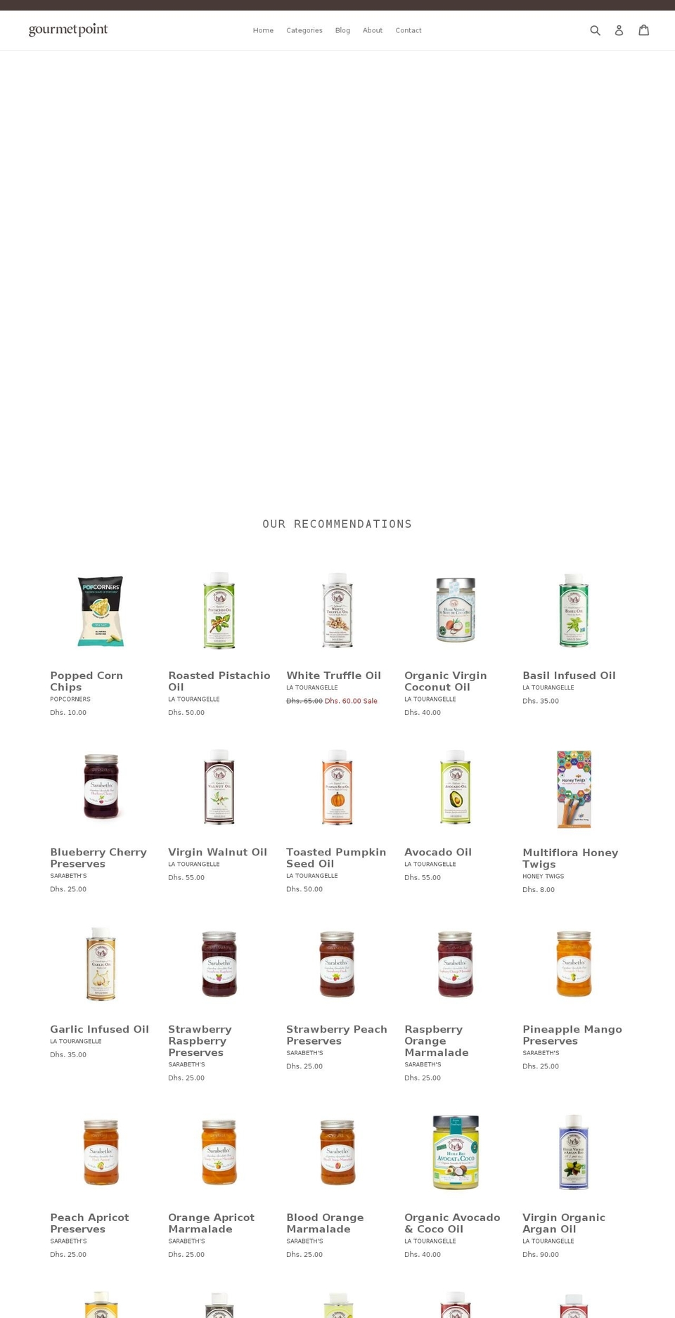 gourmetpoint.com — Shopify storefront screenshot