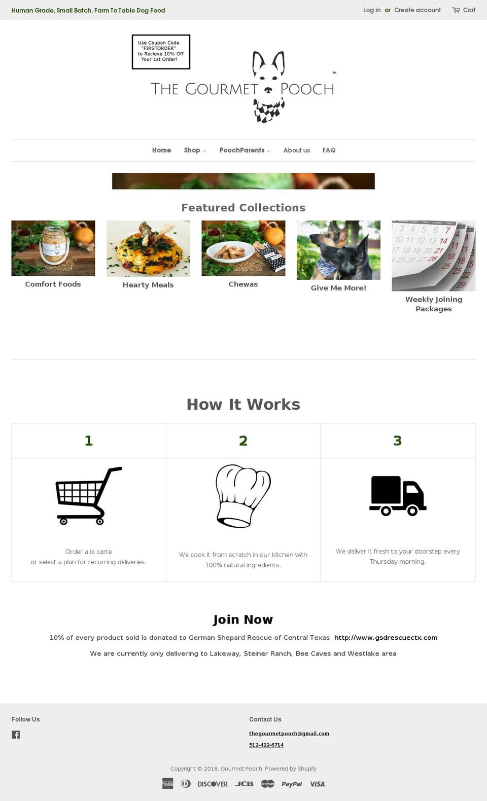 gourmetpooch.com — Shopify storefront screenshot