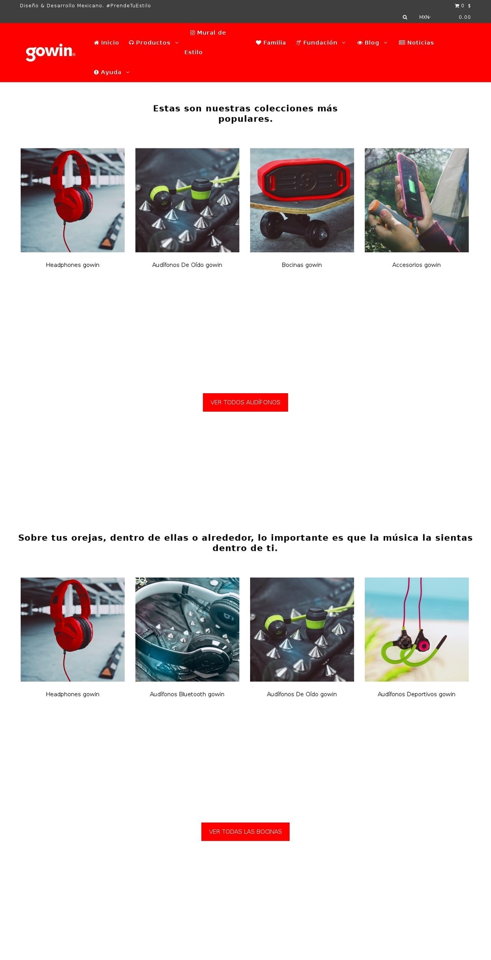 gowin.com — Shopify storefront screenshot