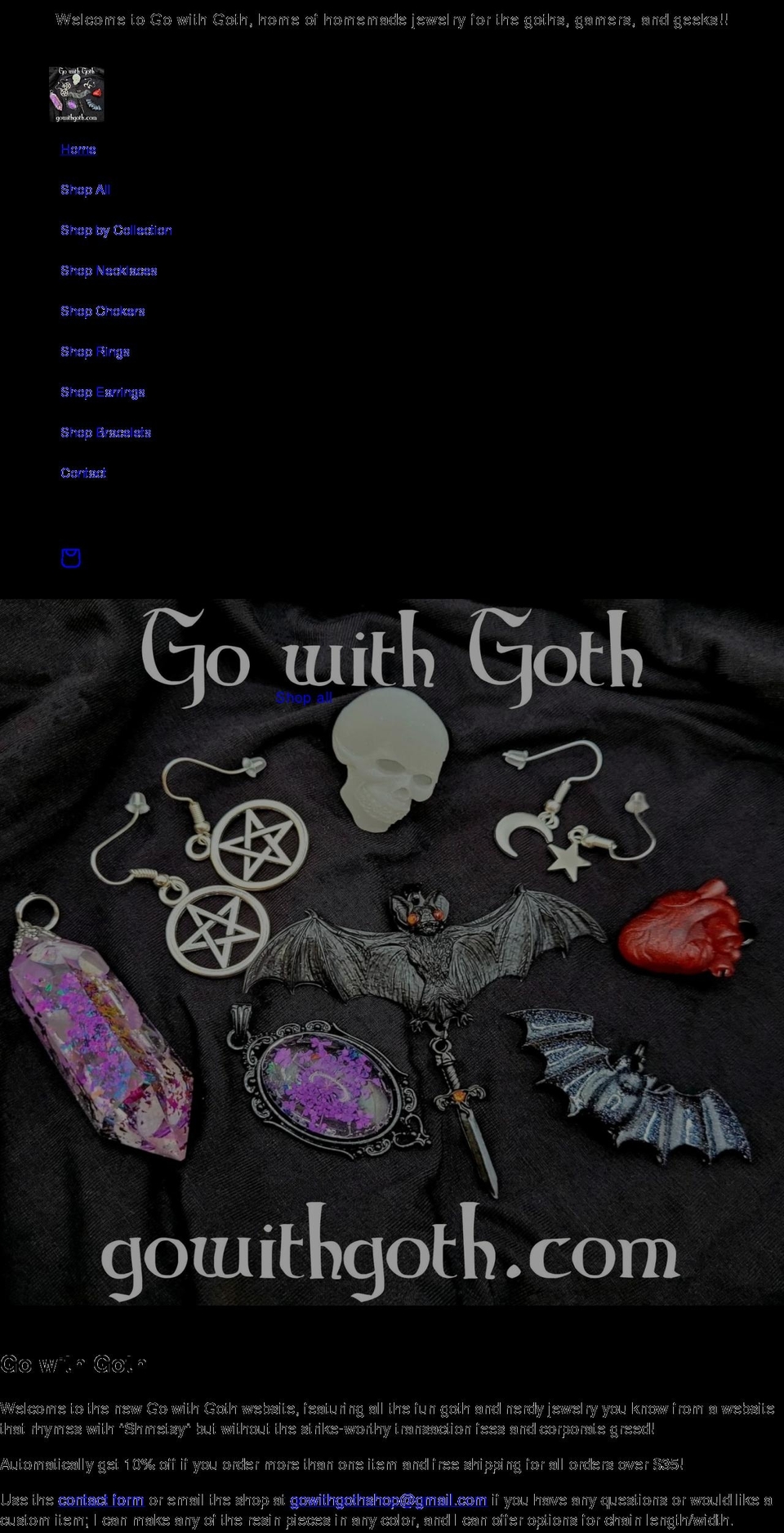 gowithgoth.com shopify website screenshot