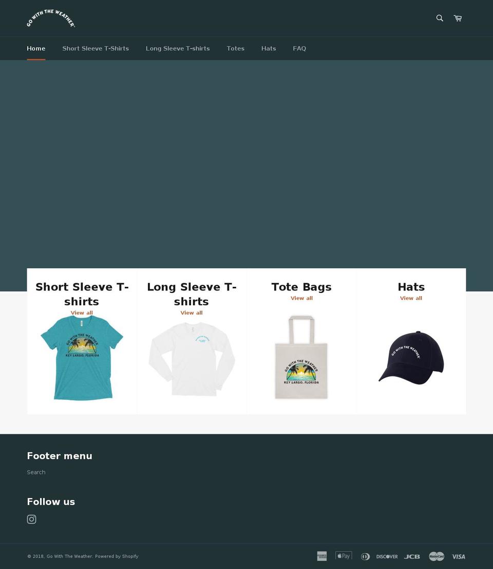 gowiththeweather.com — Shopify storefront screenshot
