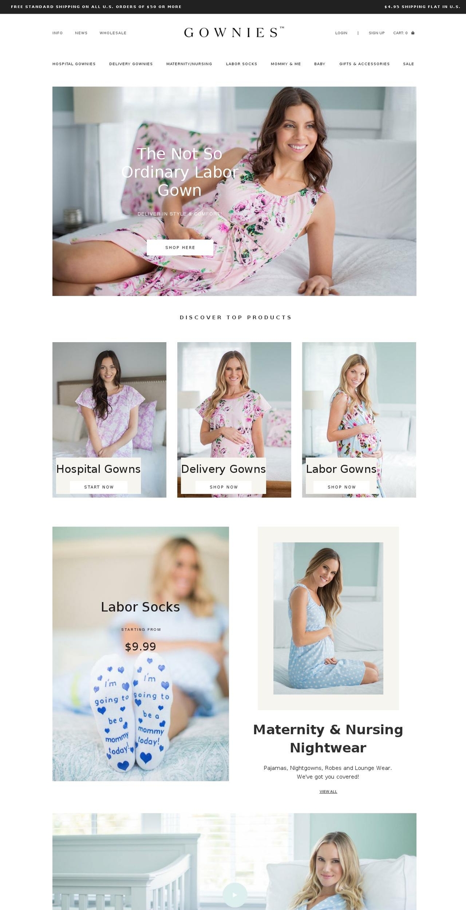 gownies.com — Shopify storefront screenshot