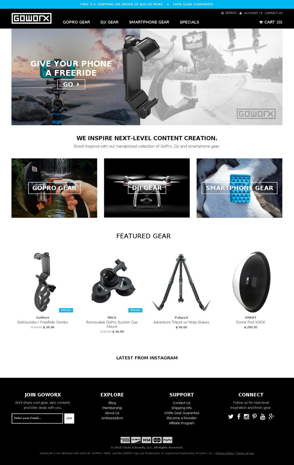 goworx.com shopify website screenshot