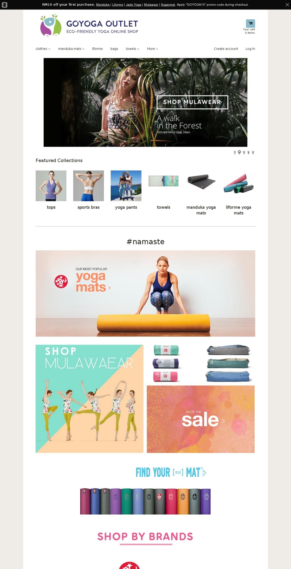 goyoga.com.my shopify website screenshot