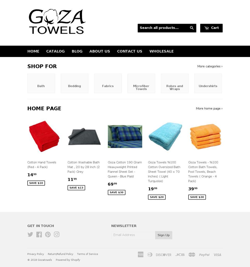 goza.us shopify website screenshot