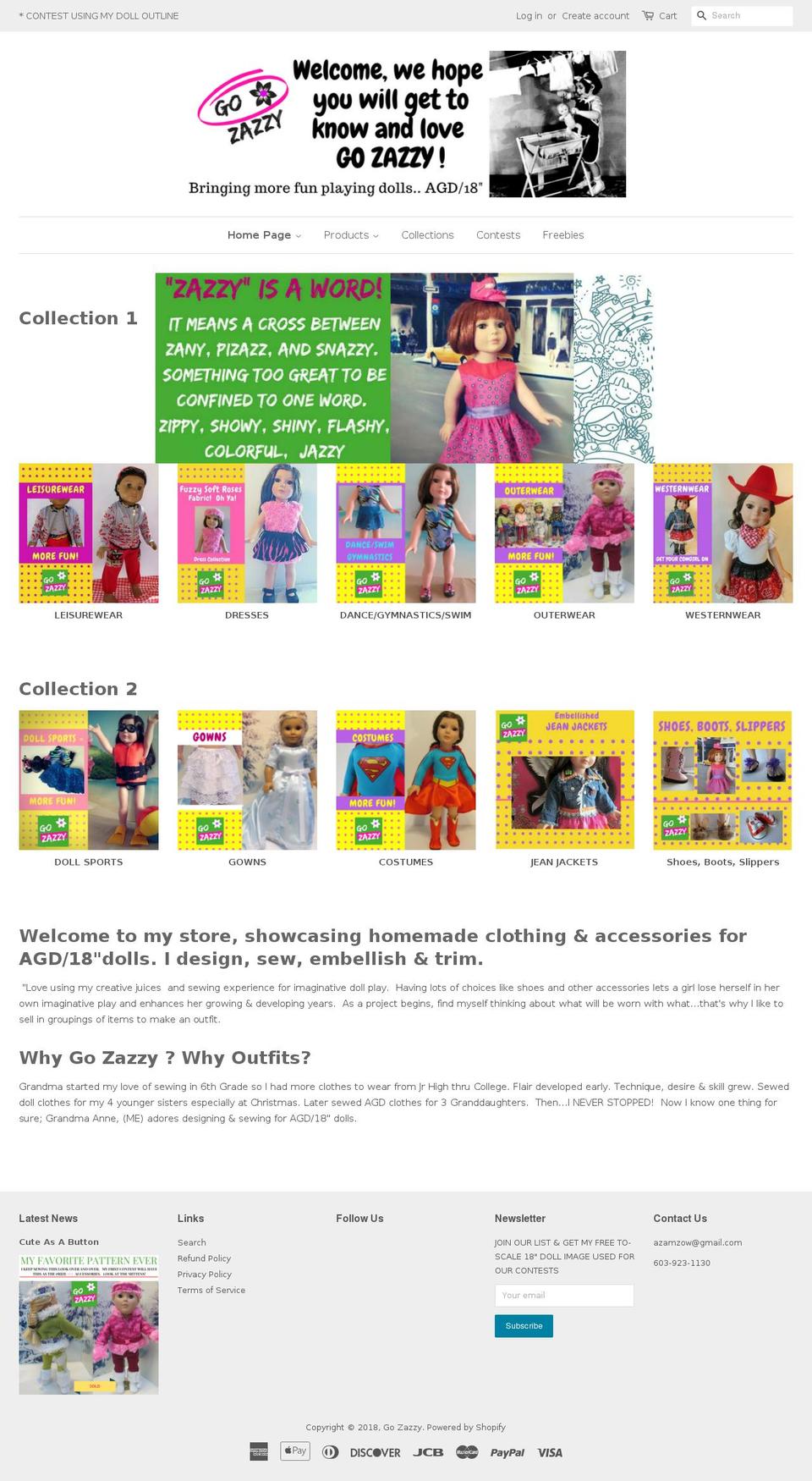 gozazzy.com shopify website screenshot