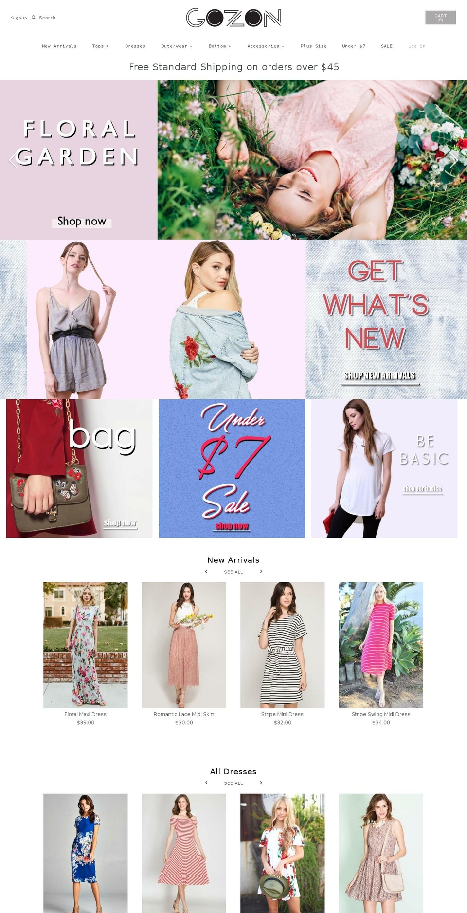gozon.com shopify website screenshot