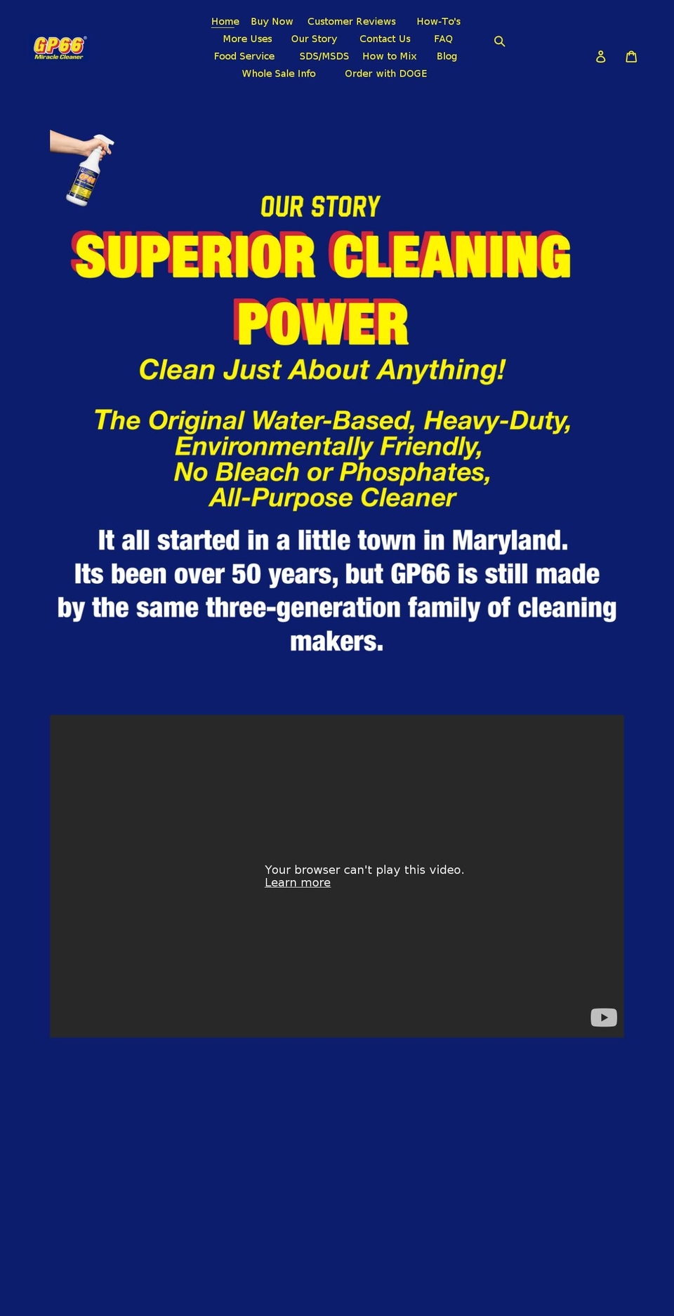gp66.com shopify website screenshot