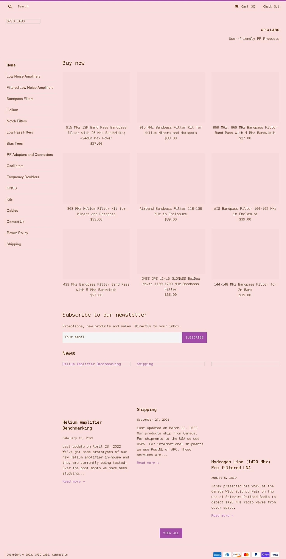 gpio.com shopify website screenshot