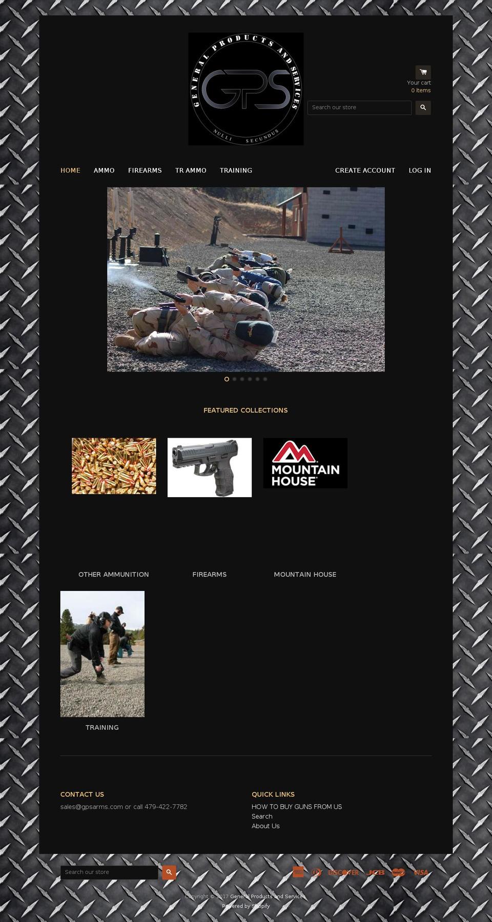 gpsarm.com shopify website screenshot