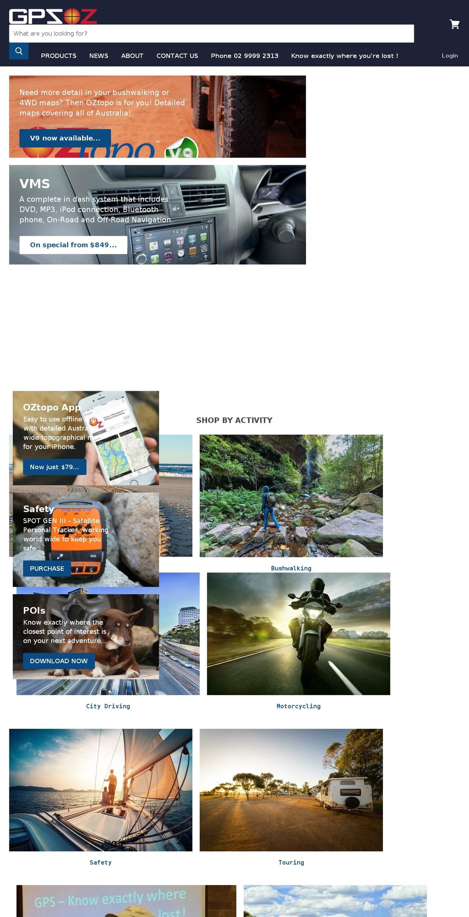 gpsoz.com.au shopify website screenshot