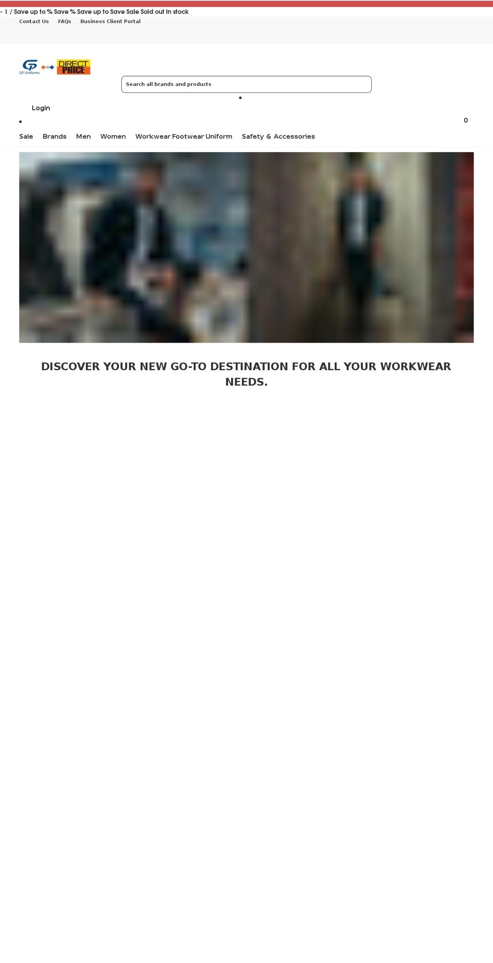 gpuniforms.com.au shopify website screenshot