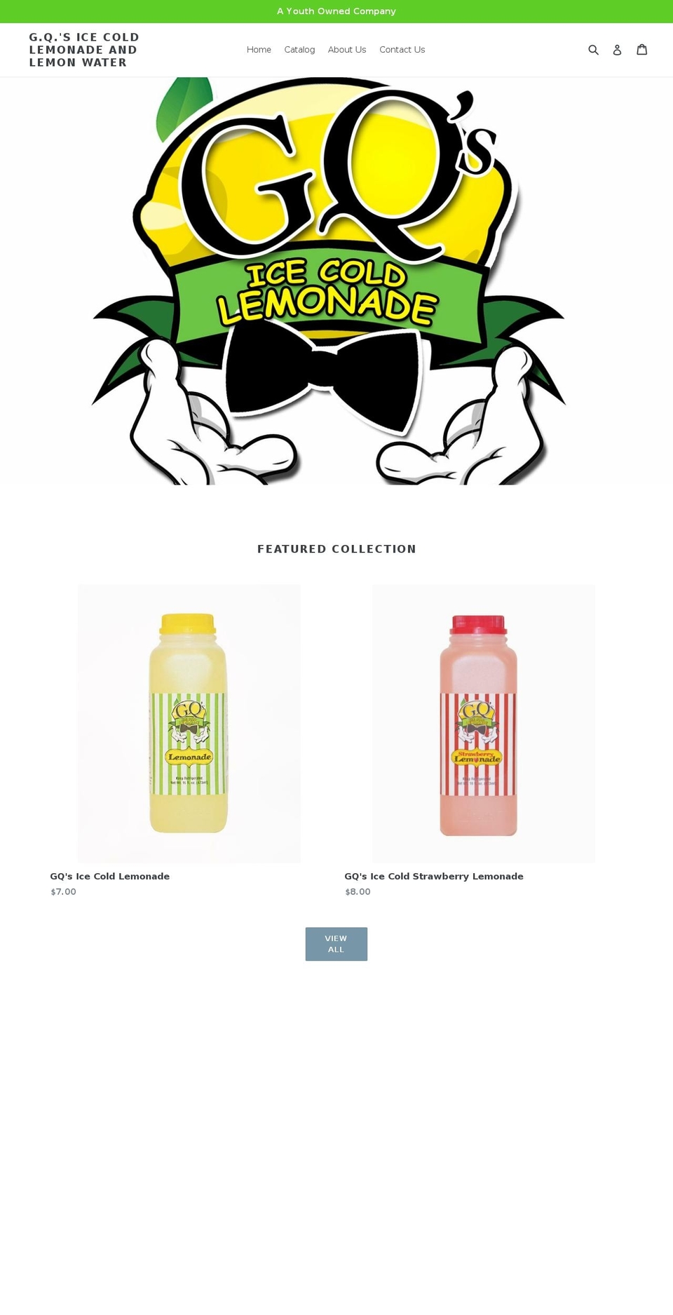 gqlemonade.com — Shopify storefront screenshot