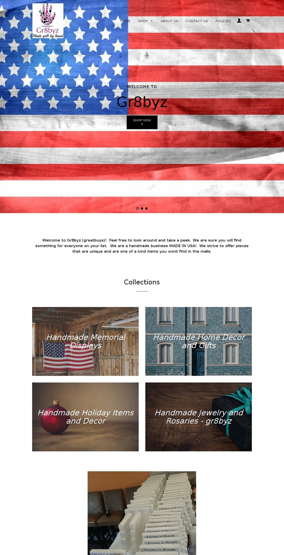 gr8byz.com — Shopify storefront screenshot