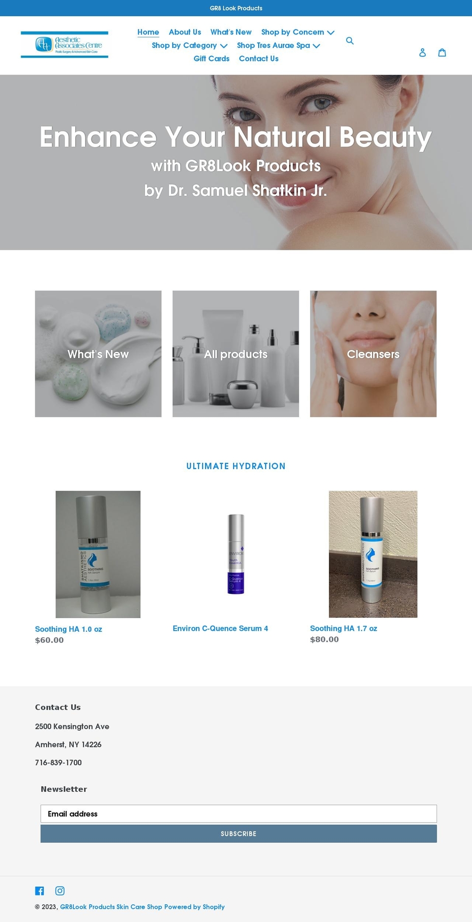 gr8lookproducts.com shopify website screenshot