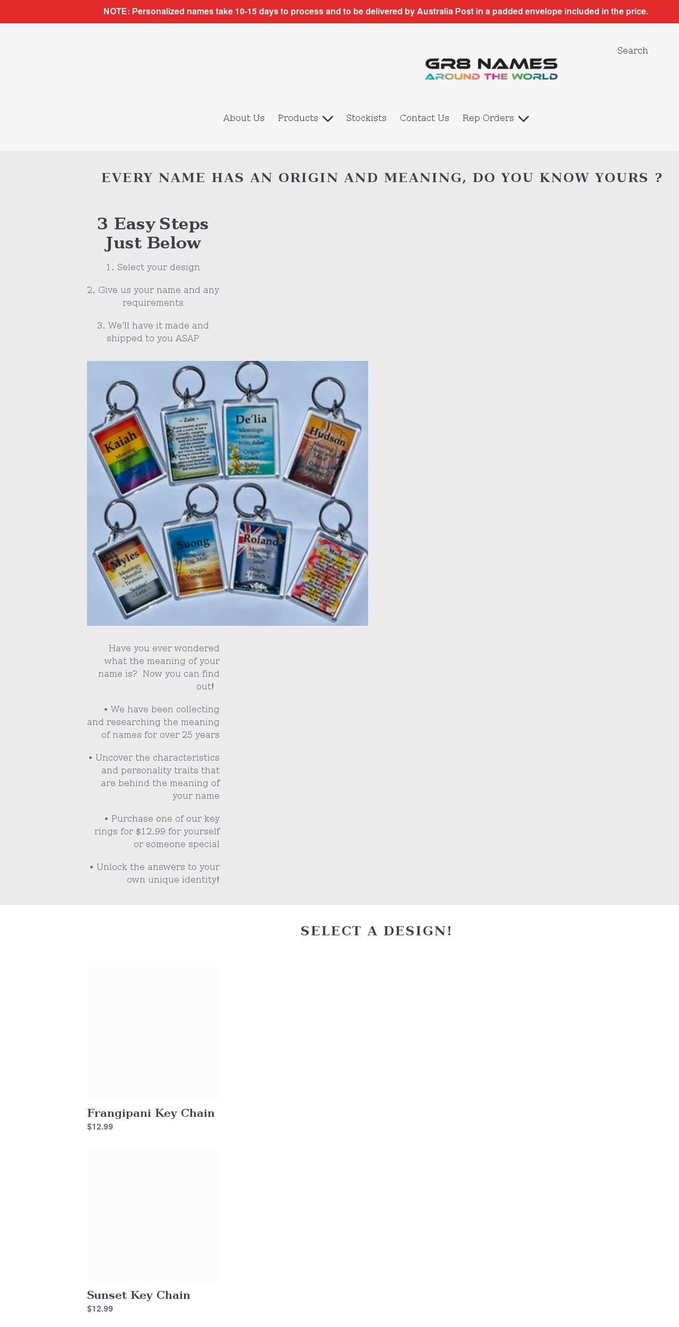 gr8namesaroundtheworld.com — Shopify storefront screenshot