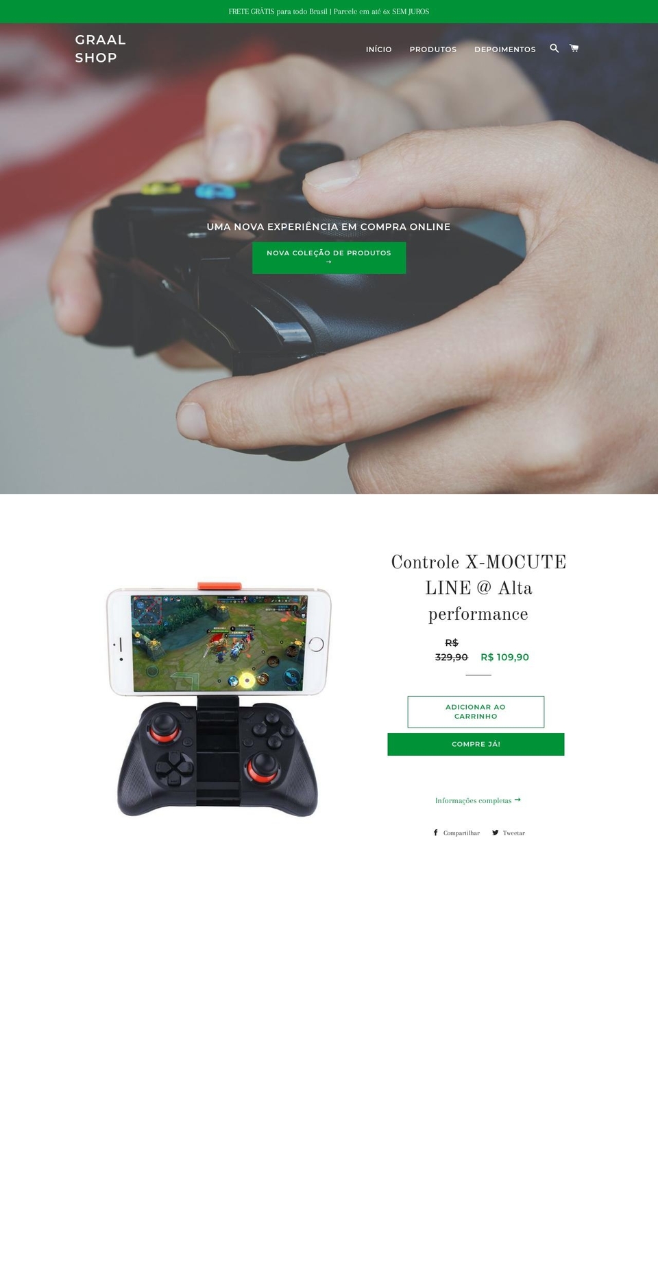 graalshop.com shopify website screenshot