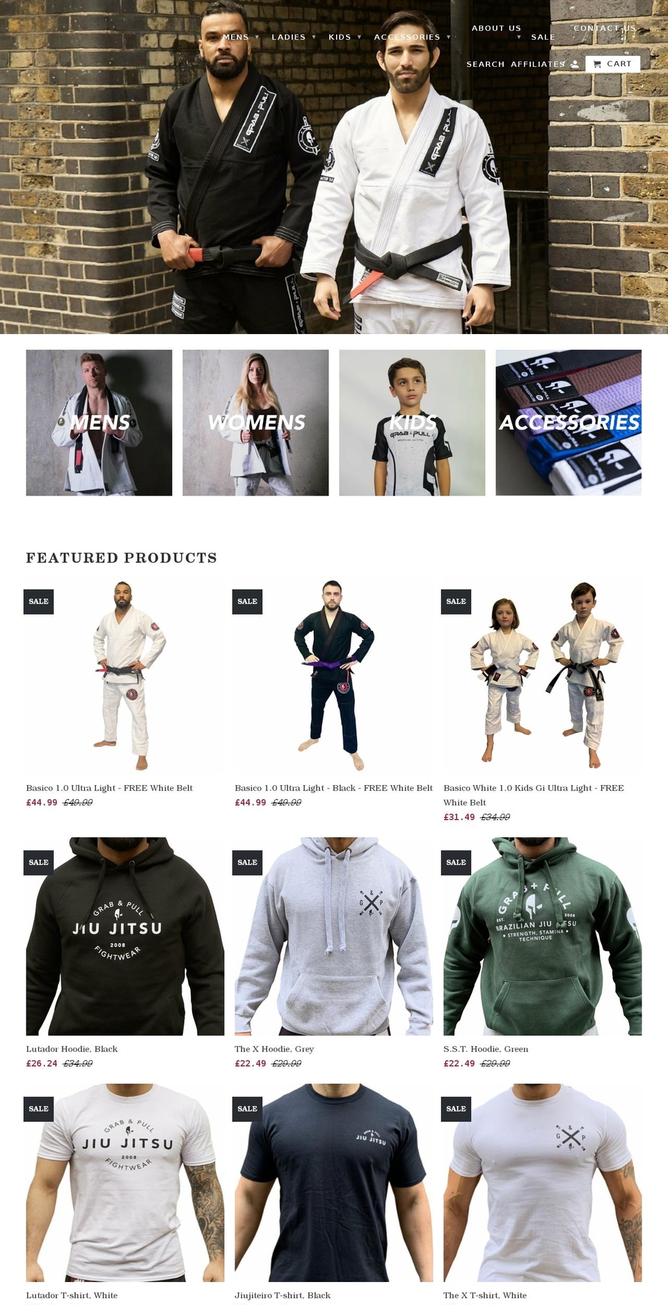 grabandpull.com shopify website screenshot