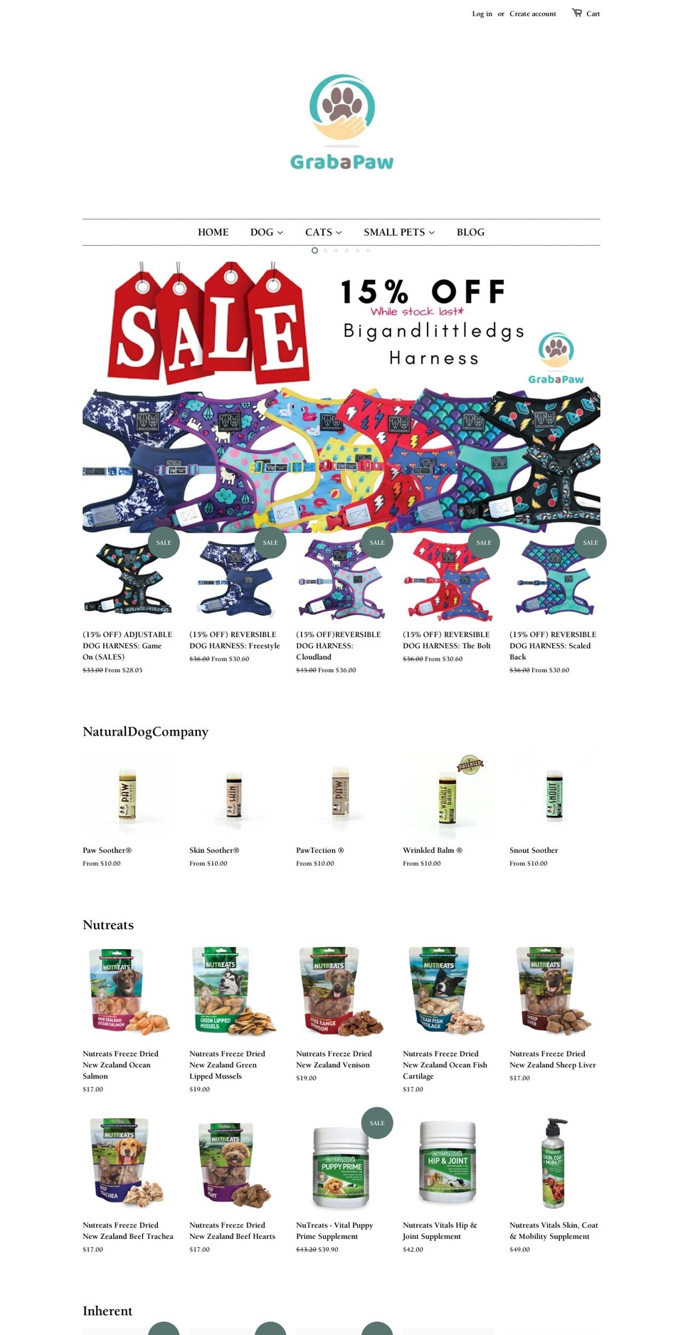 grabapaw.com — Shopify storefront screenshot