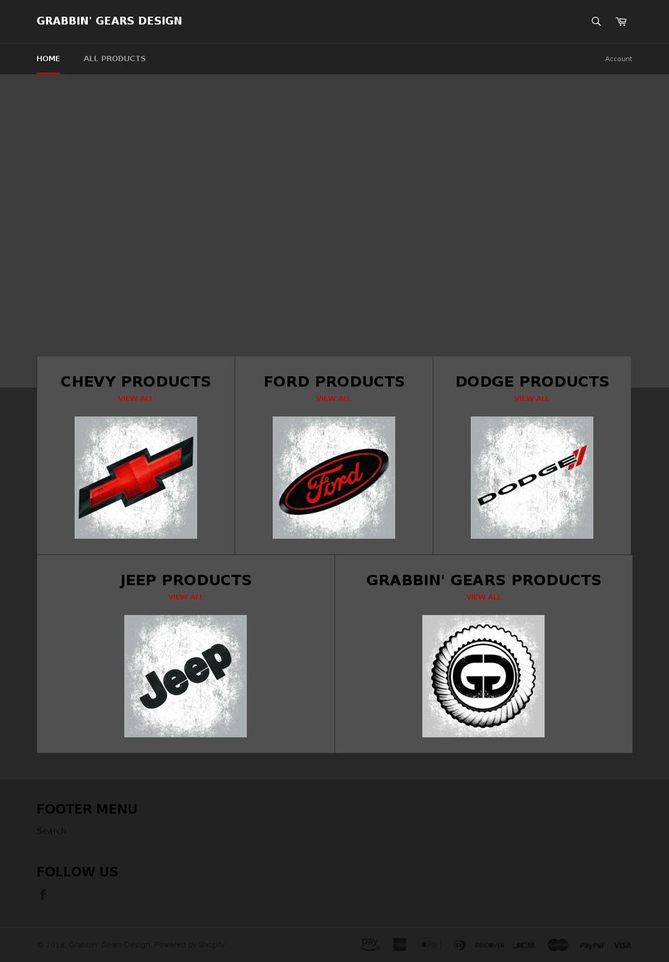 grabbingears.com — Shopify storefront screenshot