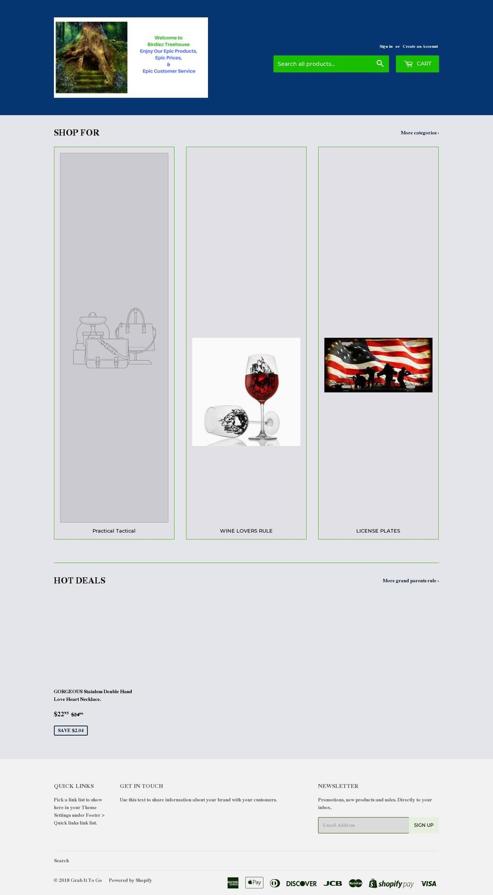 grabbinit.com — Shopify storefront screenshot