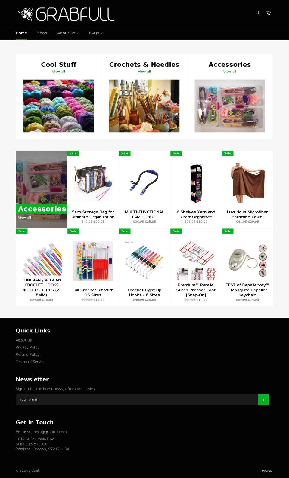 grabfull.com — Shopify storefront screenshot