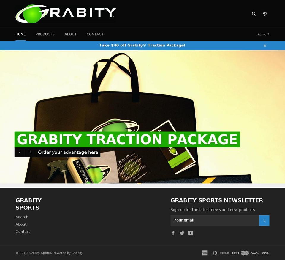grabitysports.net shopify website screenshot