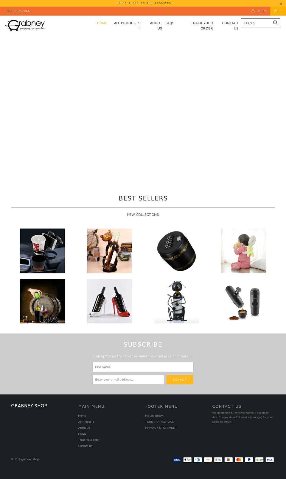 grabney.com — Shopify storefront screenshot