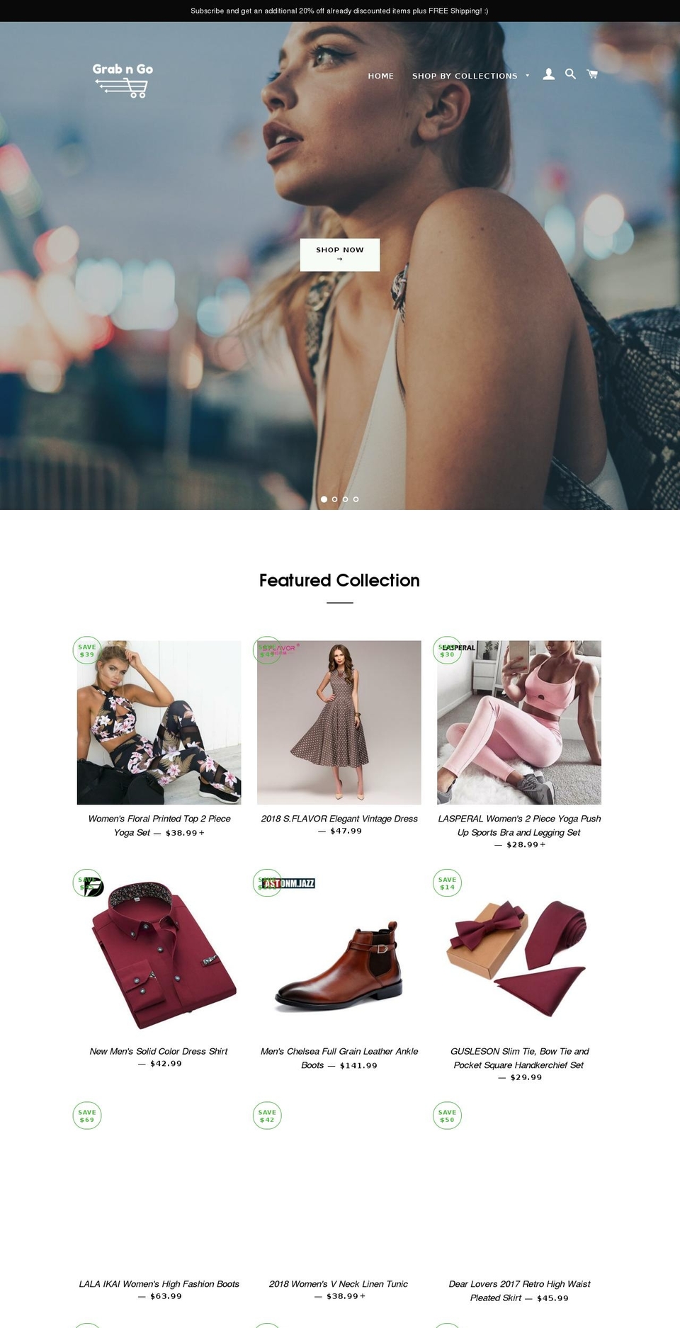 grabngonow.com — Shopify storefront screenshot