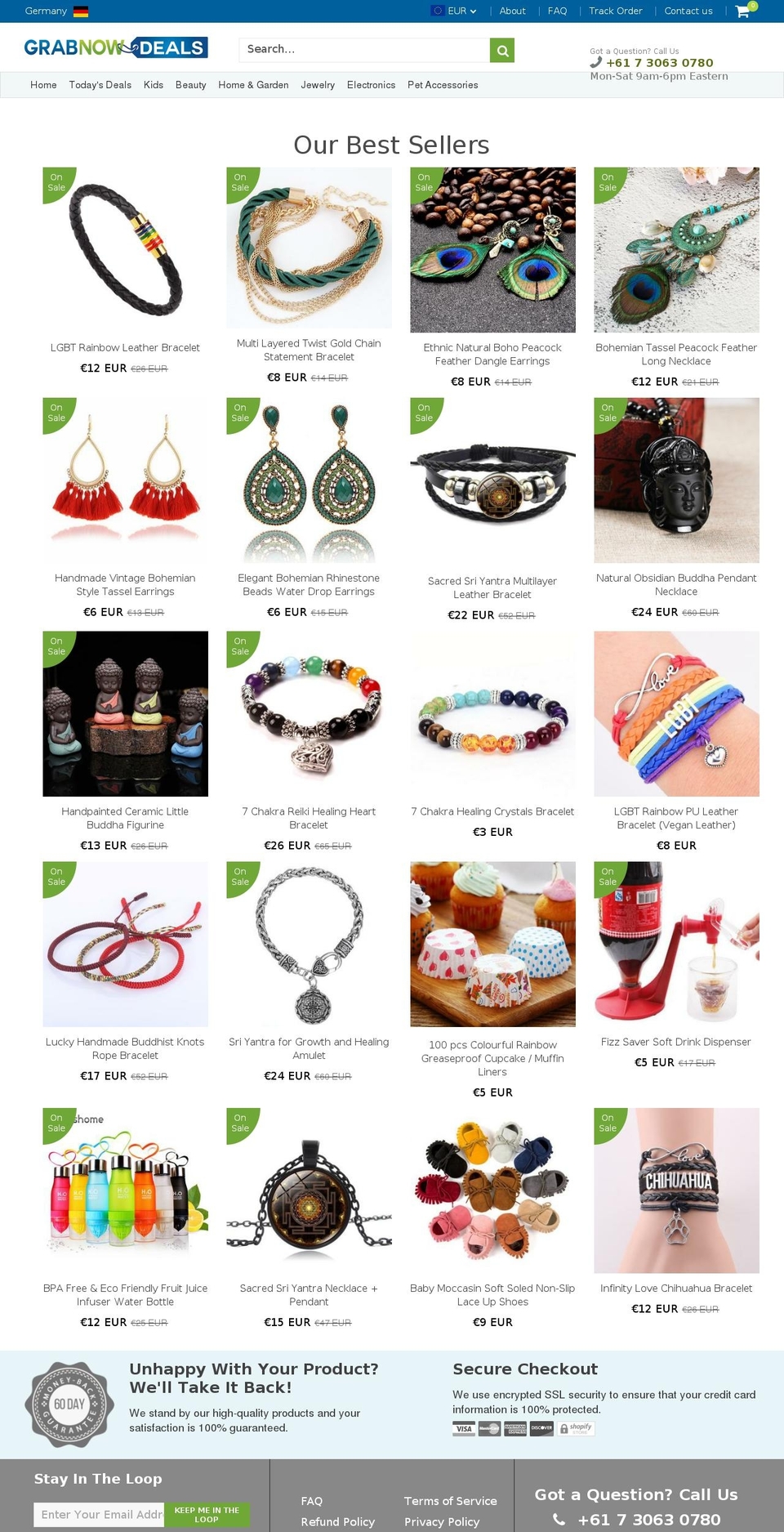 grabnowdeals.com — Shopify storefront screenshot
