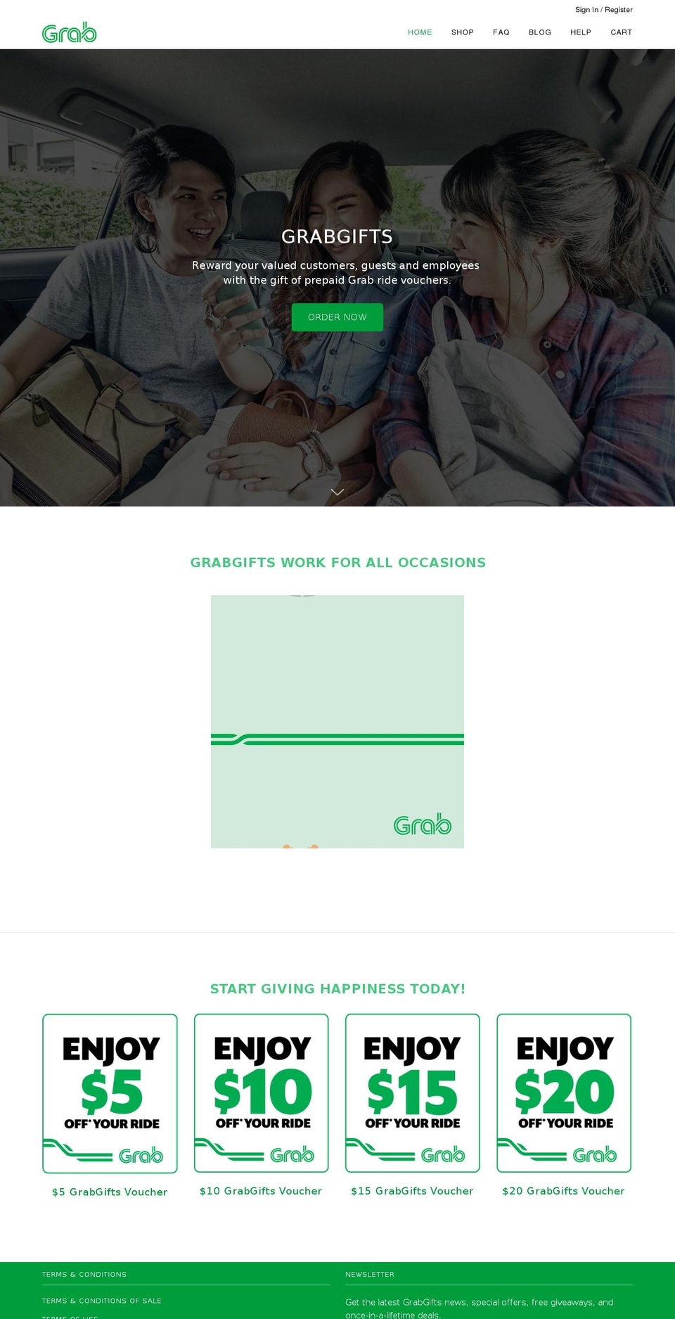 grabshop.sg shopify website screenshot