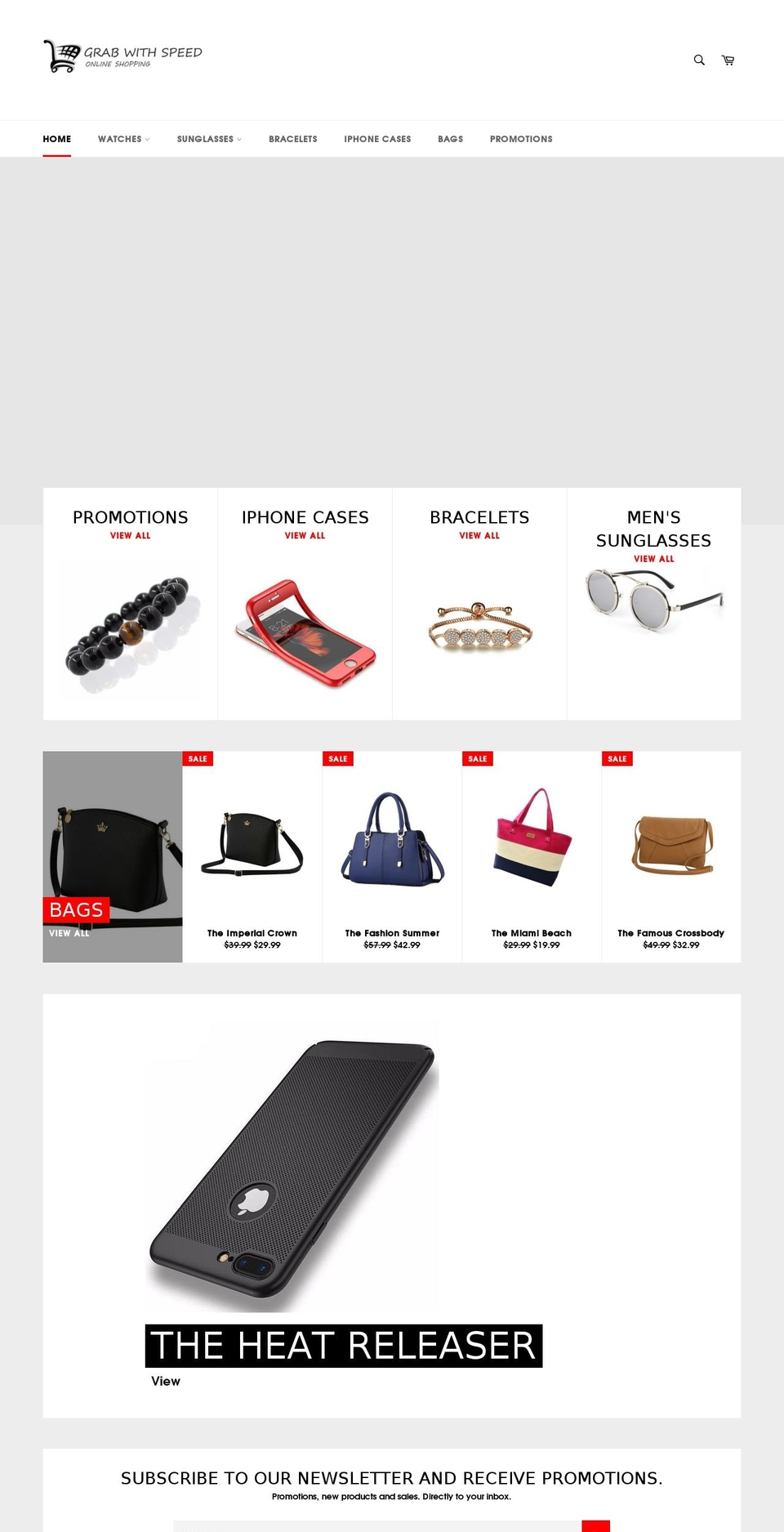 grabwithspeed.com — Shopify storefront screenshot