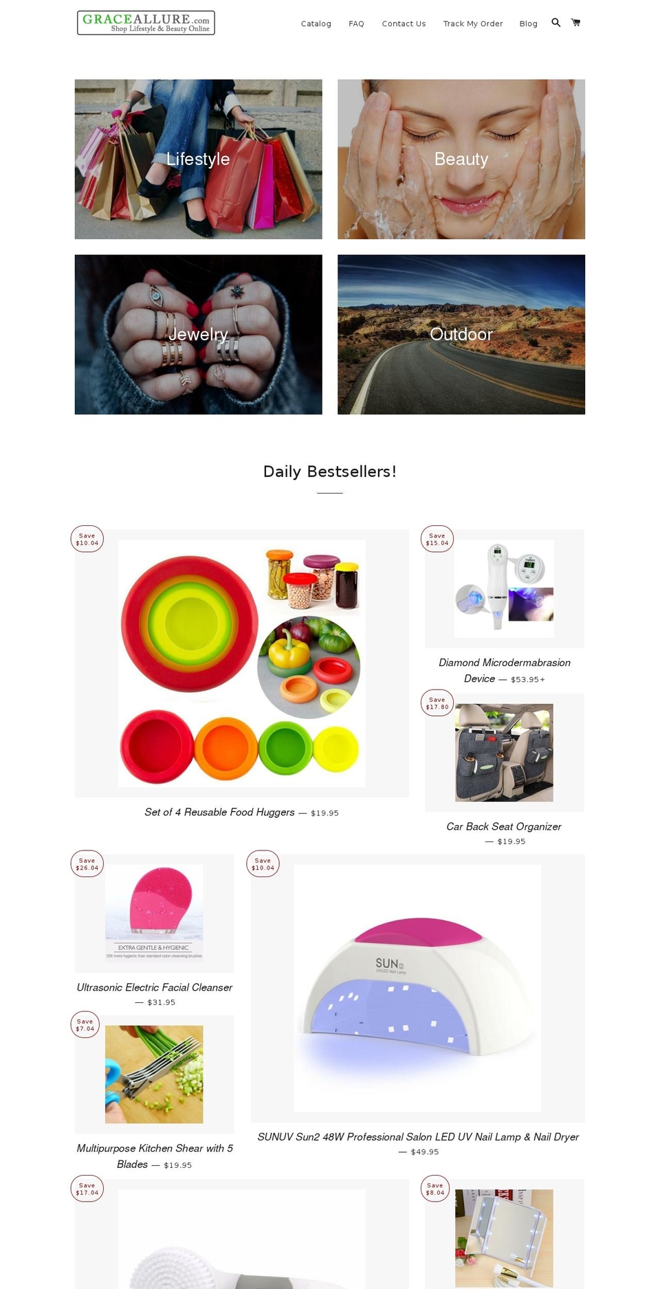 graceallure.com shopify website screenshot