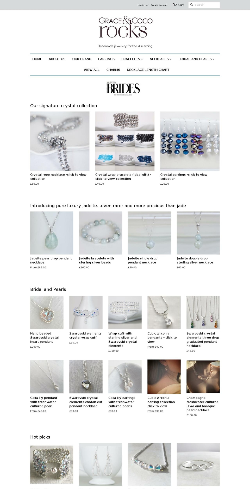 graceandcocorocks.com — Shopify storefront screenshot