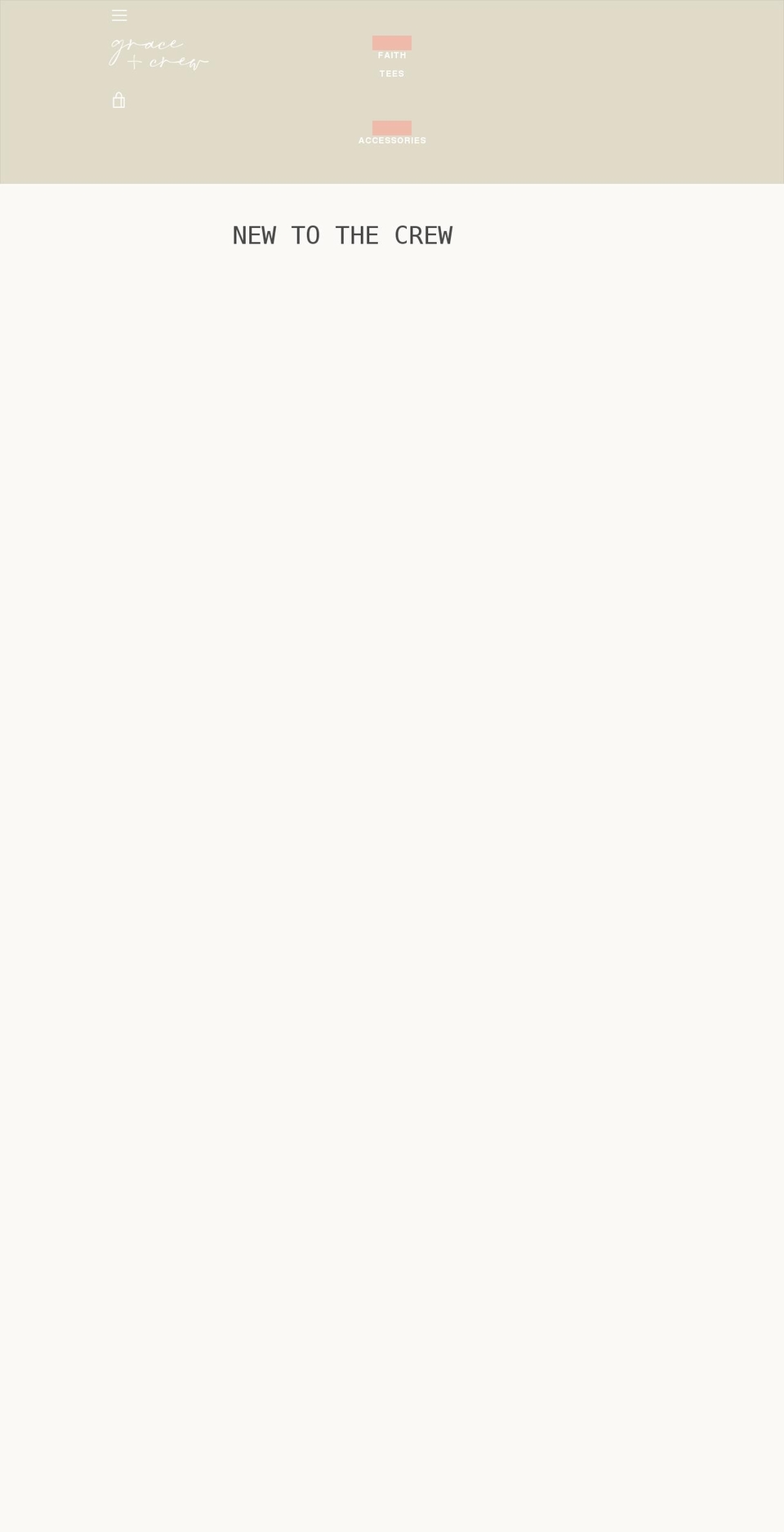 graceandcrew.com shopify website screenshot