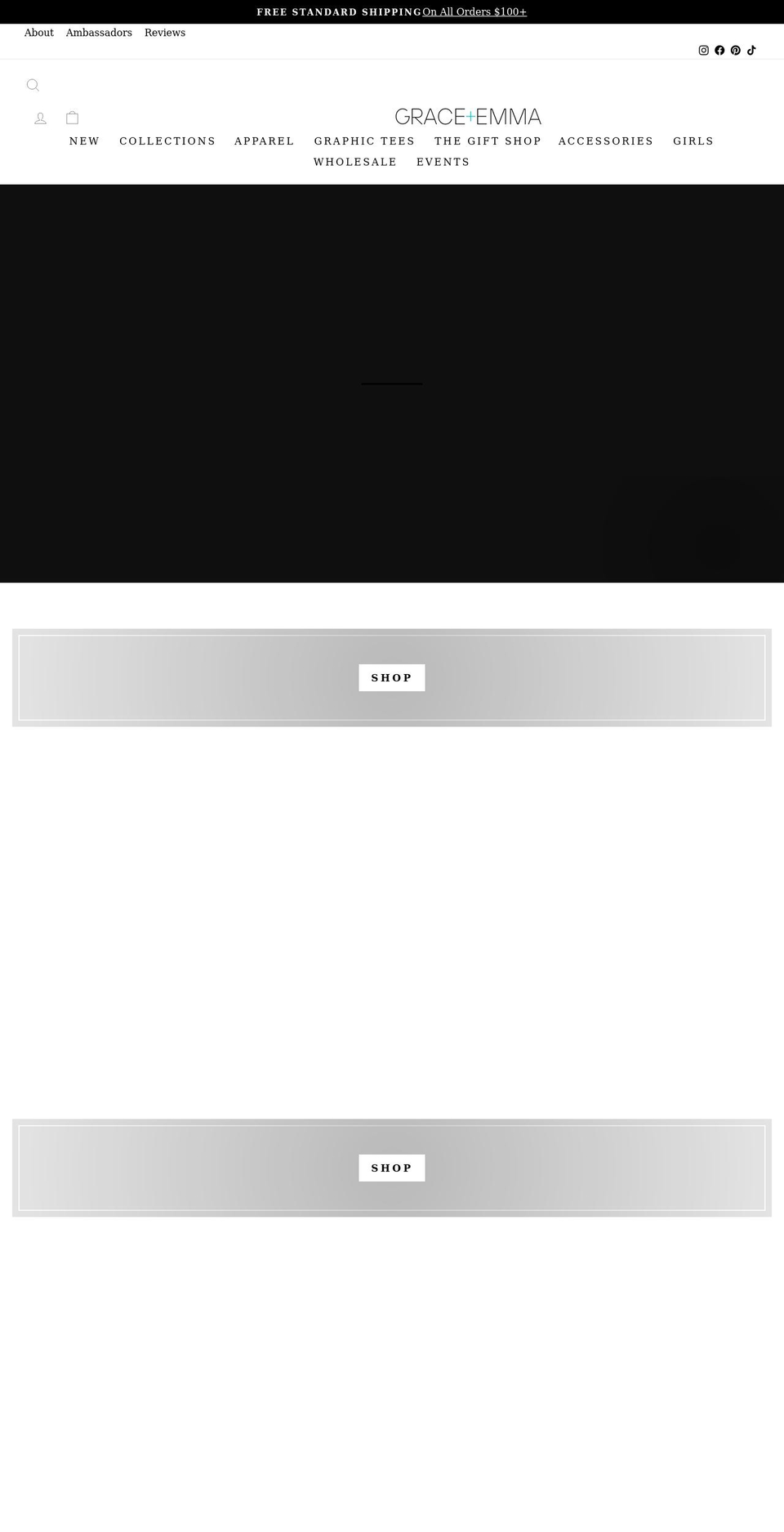 graceandemma.com shopify website screenshot