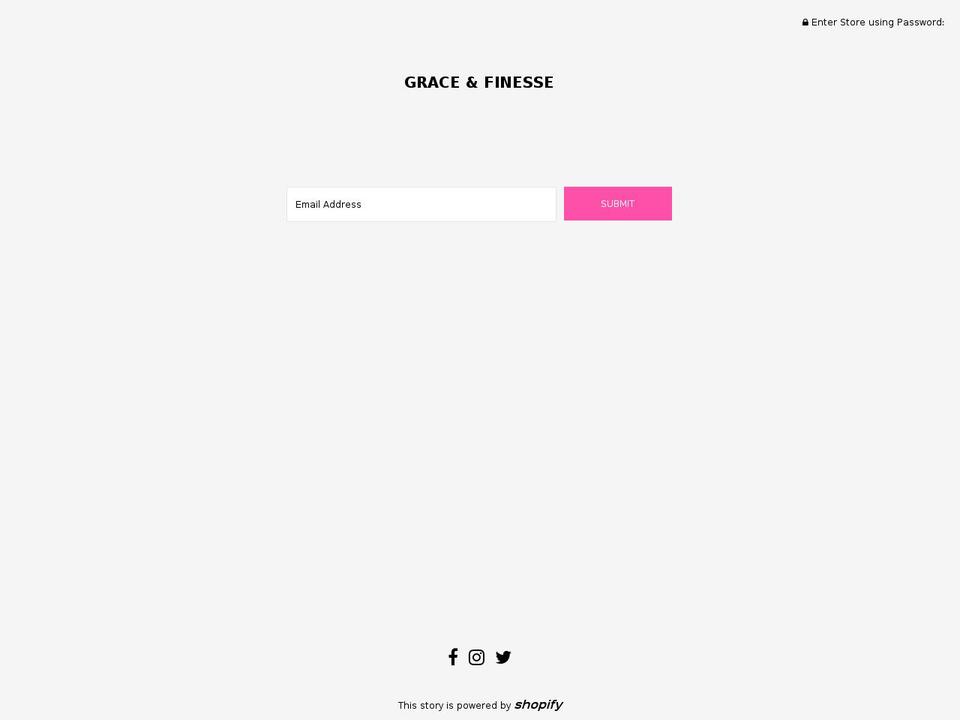 graceandfinesse.com — Shopify storefront screenshot