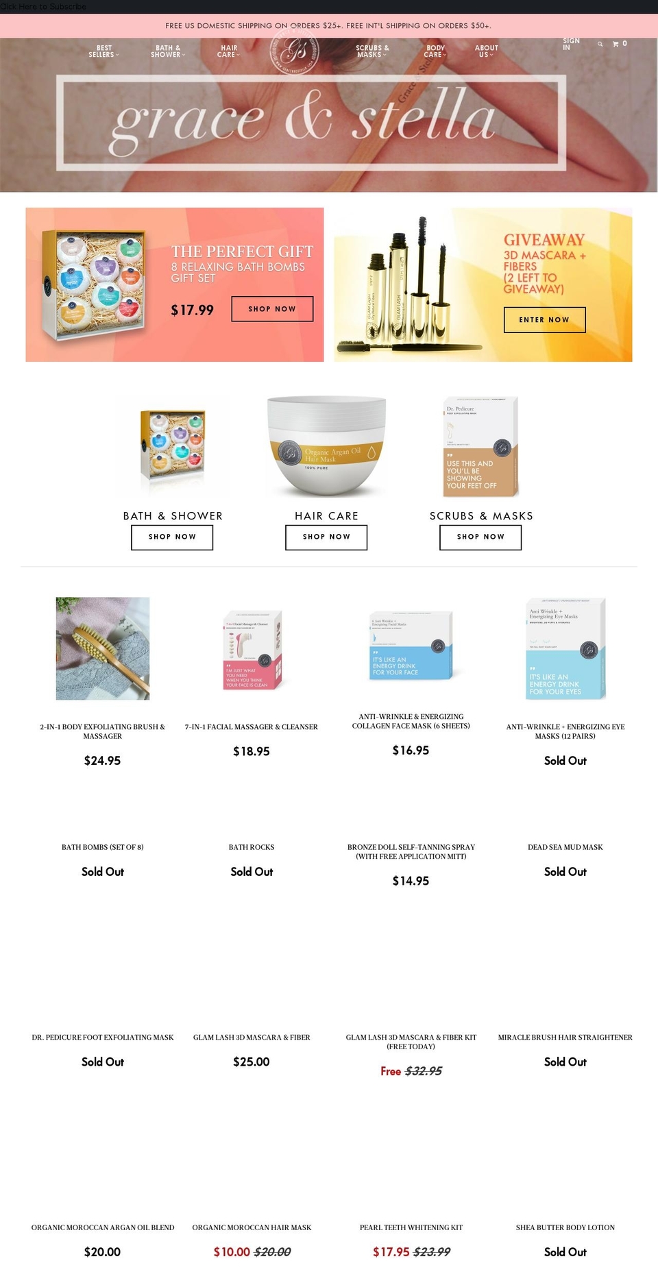 graceandstella.com shopify website screenshot