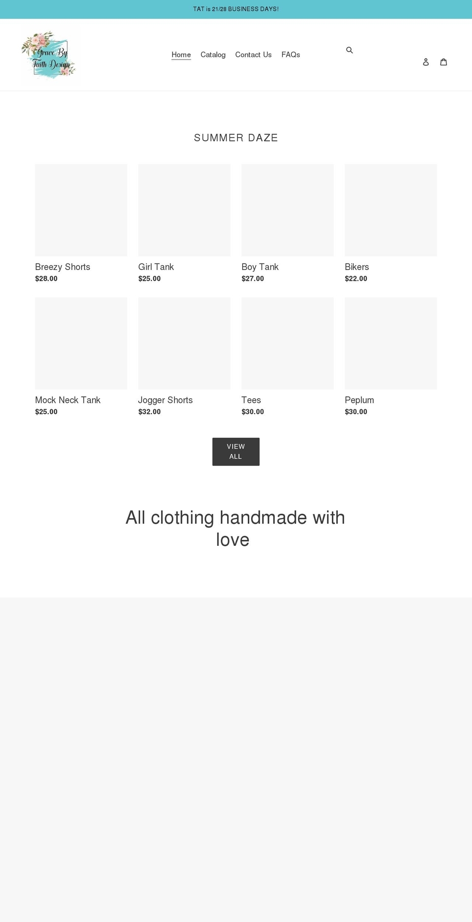 gracebyfaithdesign.com shopify website screenshot