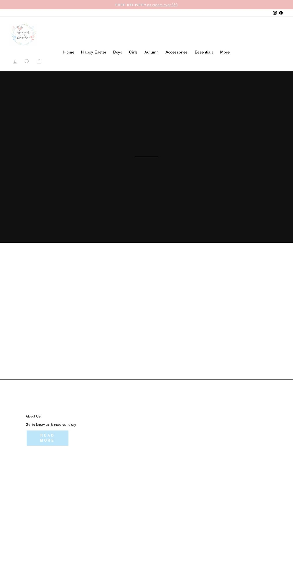 gracedbygeorge.co.uk shopify website screenshot