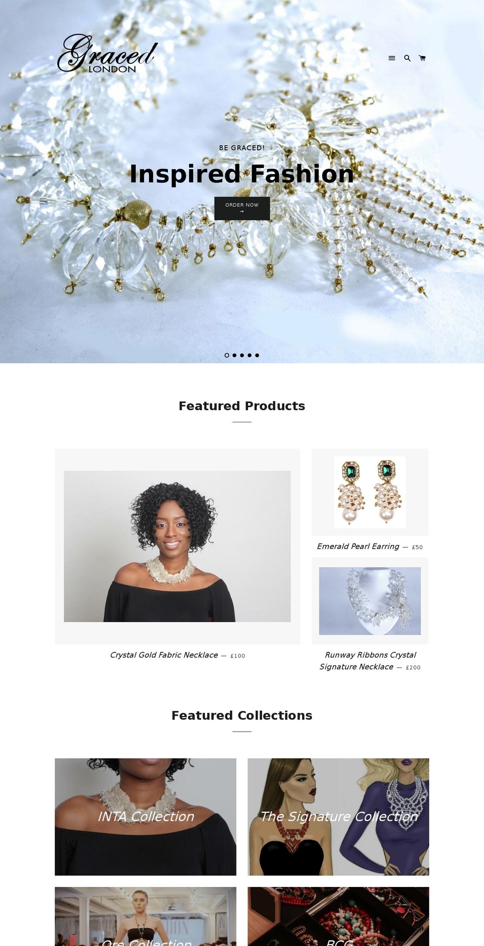 gracedlondon.com shopify website screenshot