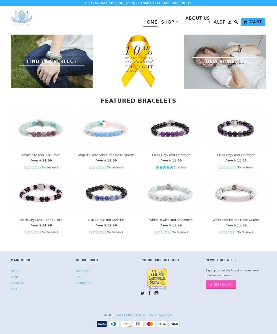 gracefaithandhope.com — Shopify storefront screenshot