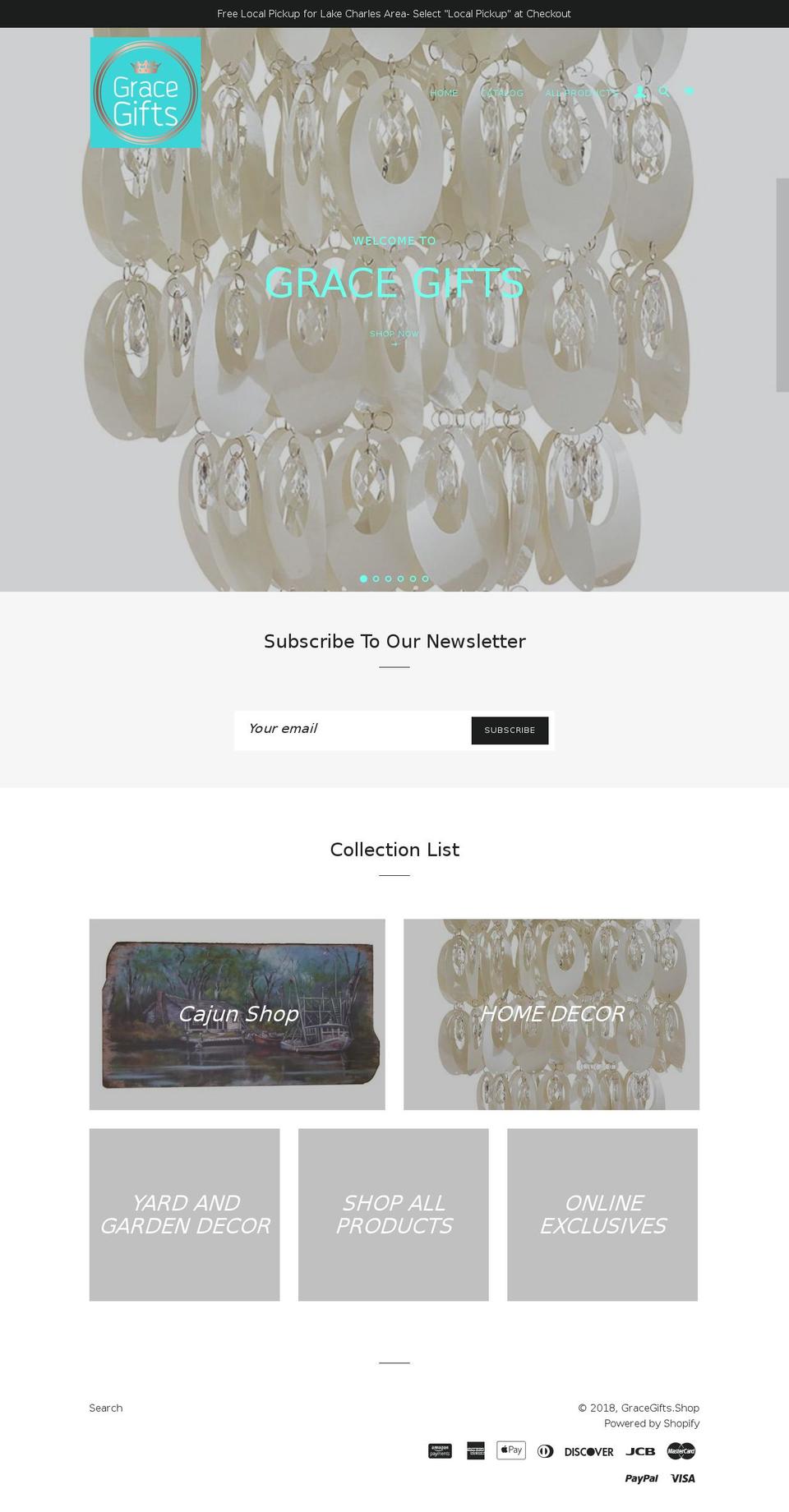 graceflowersandgifts.com — Shopify storefront screenshot