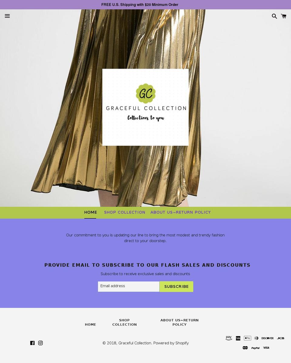 gracefulcollection.com — Shopify storefront screenshot
