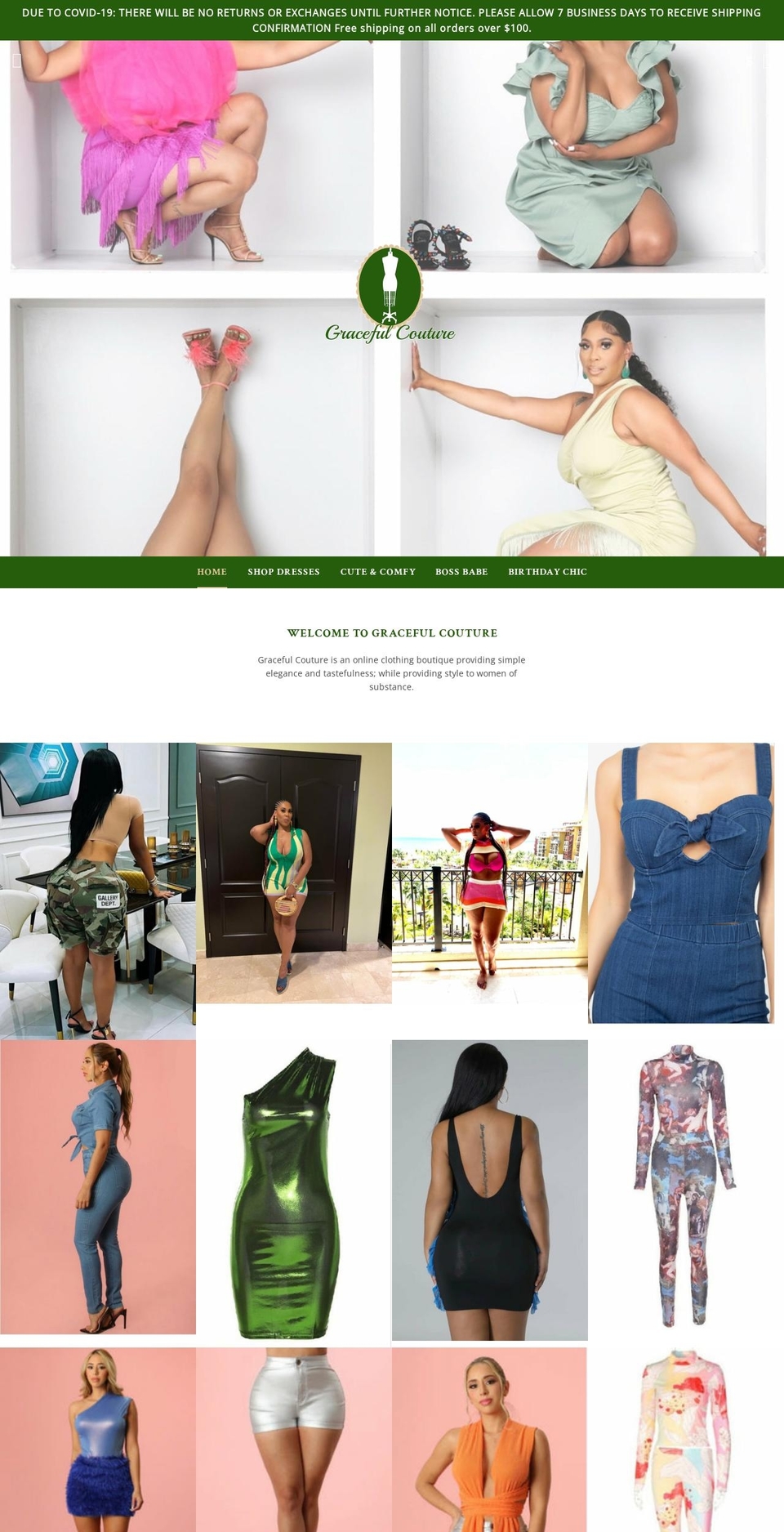 gracefulcouture.shop shopify website screenshot