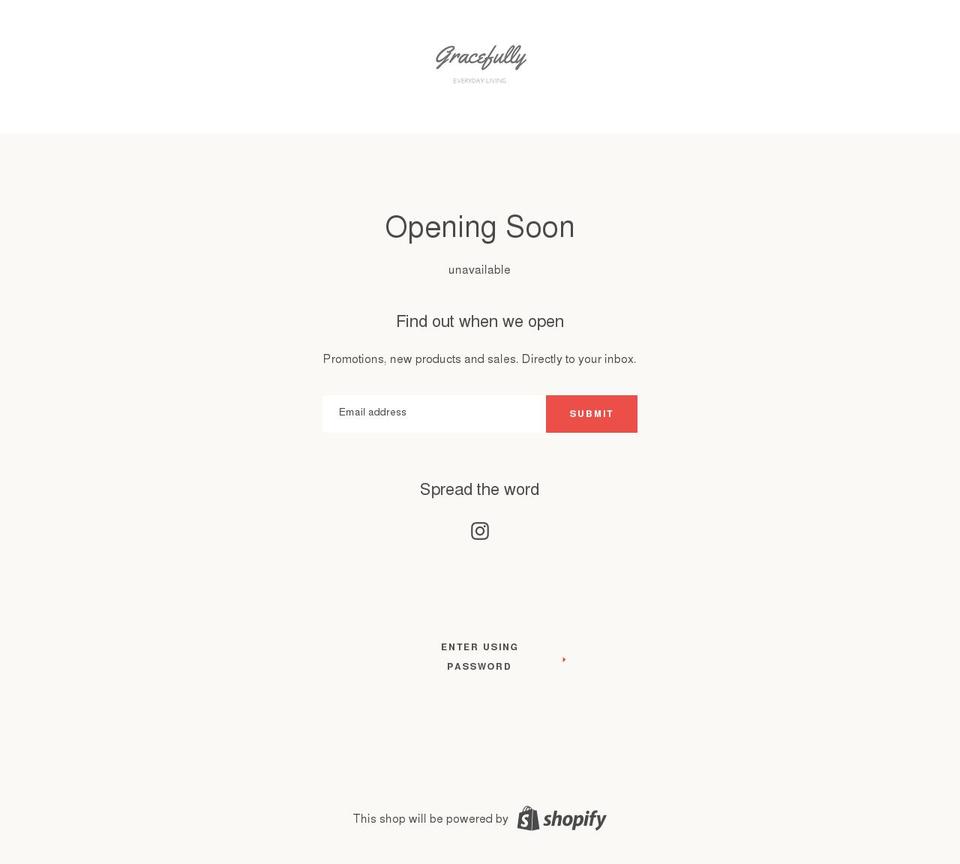 gracefully.ca shopify website screenshot