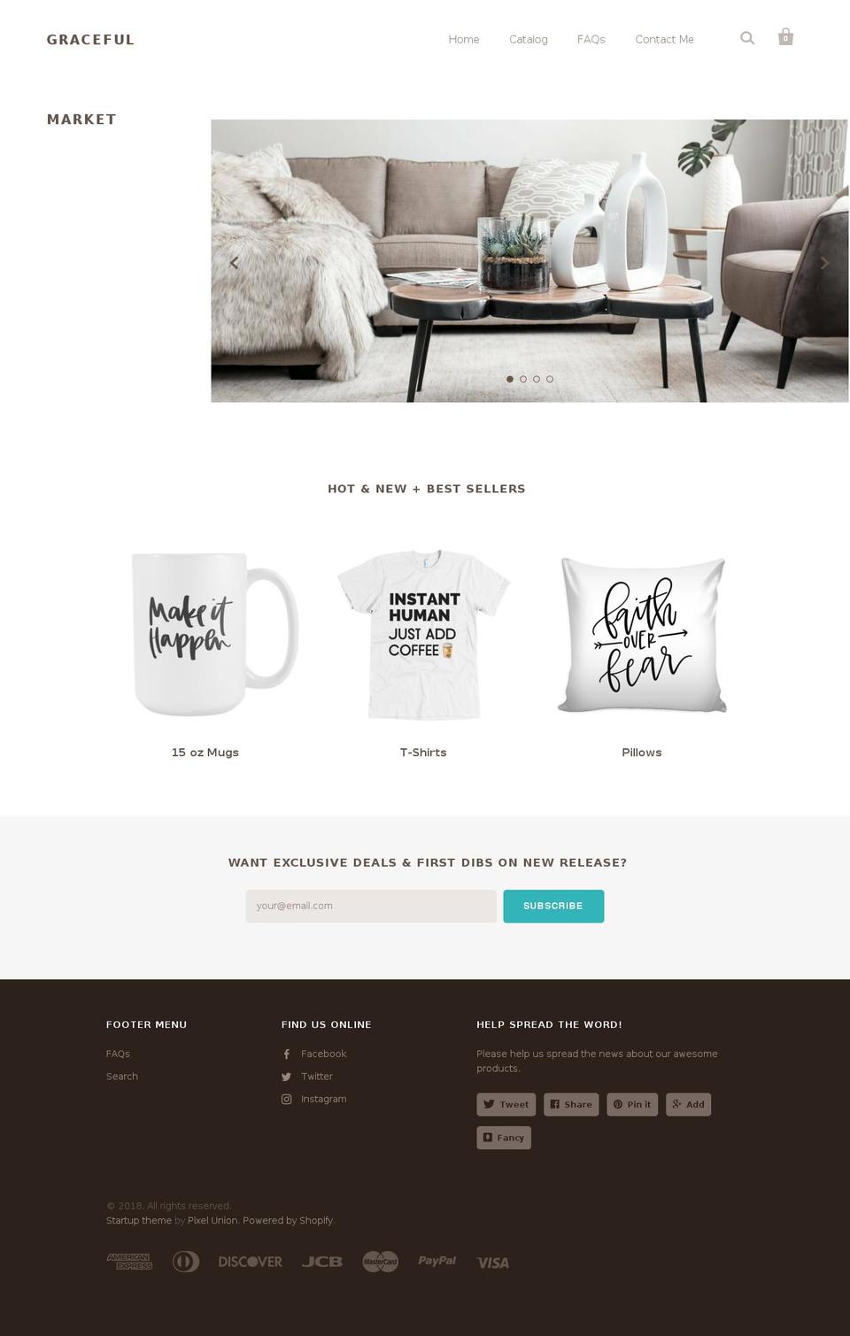 gracefulmarket.com shopify website screenshot